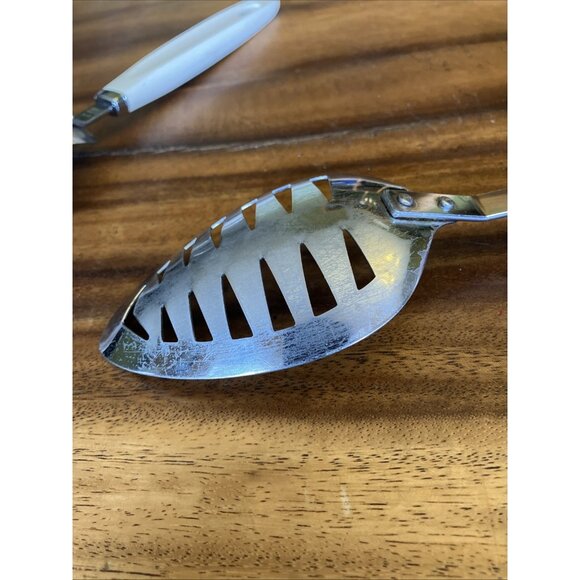 Vintage ANDROCK White Hearts Handle Serving Utensils Set - Picture 12 of 16